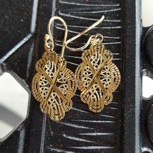 Gold plated earrings